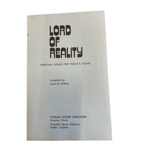 Lord of Reality Song Book Christian Songs For Todays Youth with Guitar Chords - Picture 2 of 6